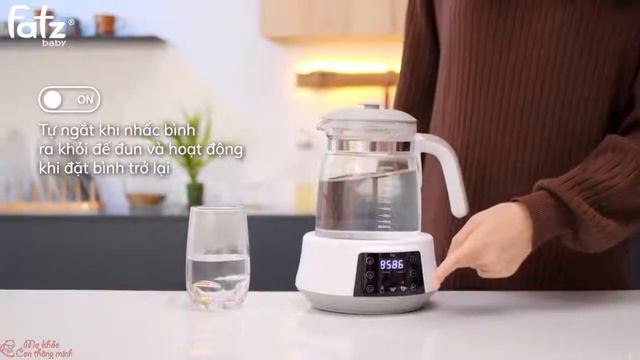 Review máy đun và hâm nước pha sữa điện tử Fatzbaby QUICK 5 FB3569TK