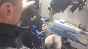 Напайка тс зуба дисковой пилы индукционным методом нагрева