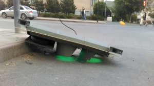 Упал светофор