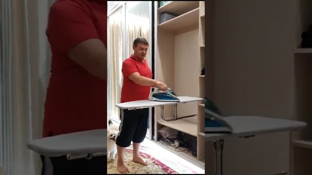 ВСТРАИВАЕМАЯ ГЛАДИЛЬНАЯ ДОСКА В ШКАФ @gladkov_doska смотреть онлайн