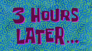 губка боб 3 часа спустя мем