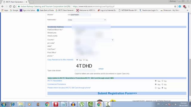 How To Create Railway Ticket Booking Account On IRCTC_In Hindi !