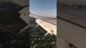Боинг  737-800,посадка в Москве Шереметьево.2019г.