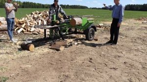 Хотите купить-звоните: 8-913-007-54-84. Дровокол ДРОВОСЕК бензиновый, 7,5 тонн, 15 л.с., 180000 руб