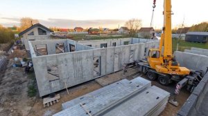 Монтаж дома из ЖБИ. ФинСтройПанель.