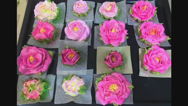 И снова зефирные цветы...#And again marshmallow flowers#Пионовидные розы
