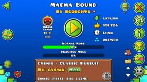52% Magma Bound by ScorchVx  I Geometry Dash I