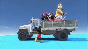 GTA 5 Mickey Mouse vs Minnie Mouse Water Ragdolls & Fails Ep.53 [Euphoria Physics]