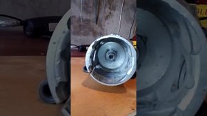 #Установка ведущего вала на движок от стиралки автомат для гриндера