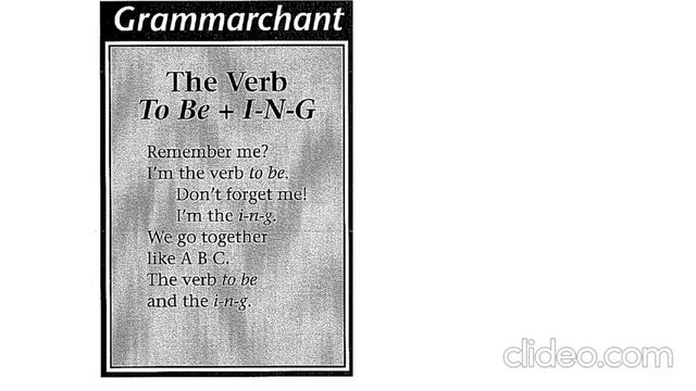 GrammarChants 3.0 the verb to - be ing смотреть онлайн