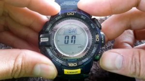 Como configurar un reloj CASIO PRO TREK