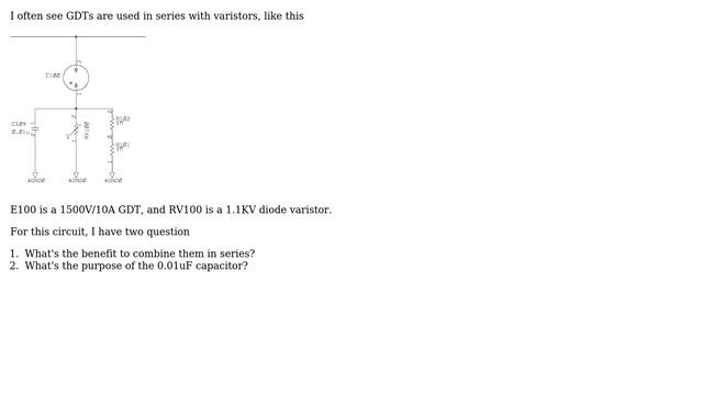 Electronics: GDT in series with varistor смотреть онлайн
