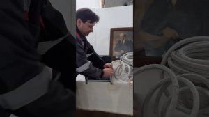 Замена шнура в крышке печки "Охота", часть вторая.