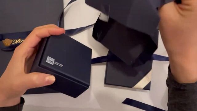 Unboxing Chopard ring Happy diamonds смотреть онлайн