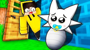 ШОК!  МНЕ ПОДКИНУЛИ СПРУНКИ РЕБЁНКА ПОД ДВЕРЬ! ЧТО ДЕЛАТЬ В МАЙНКРАФТ?