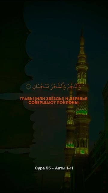 Сура 55 - Аяты 1-11   Чтец Неизвестен (мне)