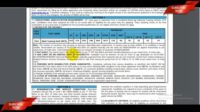 DRDO MTS Recruitment 2020 | DRDO CEPTAM MTS Vacancy 2020 | DRDO MTS Bharti 2020 10वीं पास All India