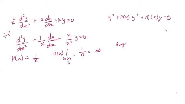 Second order differential equation | ordinary point| regular /irregular singular point