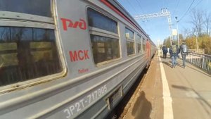 Электропоезд ЭР2Т-7178 платформа Новодачная 2.10.2016