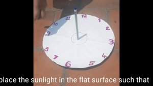 How to make a Sundial #sundial #naturalclock