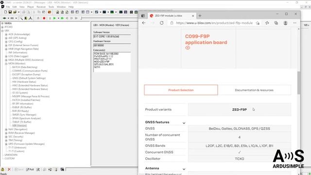 u-center made simple: Updating firmware for GPS receiver