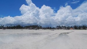 Белые пески вместо океана!Отлив,Индийский океан в Паже!Занзибар!