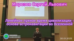 Линейное лунное время цивилизации-основа астронавигации во Вселенной -С.Л.Морозов- Глобальная волна