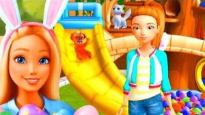 Барби Дом Мечты- Barbie Dreamhouse Adventures 5 дворик и сад Дома мечты Найди пасхальные яйца