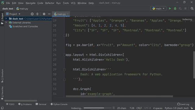 Как отобразить данные в Python ⧸ модуль Dash смотреть онлайн