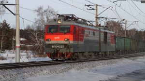 Поезда на Транссибе. Перегон Курган - Утяк Южно-Уральской железной дороги