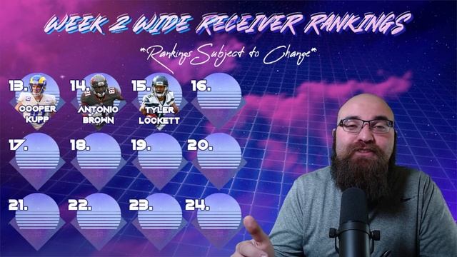 2021 Fantasy Football - Week 2 Wide Receiver Rankings