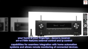 Denon AVR-X1700H 7.2 Channel AV Receiver - 80W/Channel (2021 Model), Advanced 8K HDMI Video w/ eARC