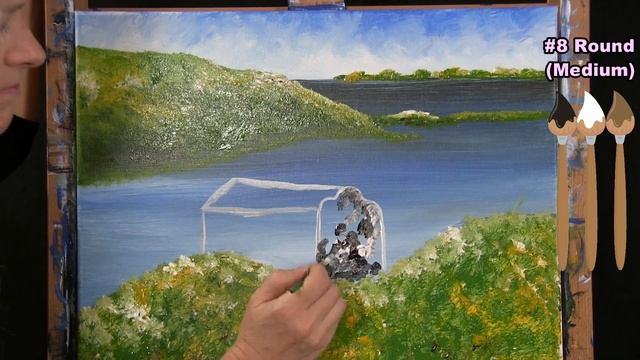 Learn to Paint "Irish Hillside Cottage" with Acrylics | Paint & Sip at Home | Step by Step Tutorial