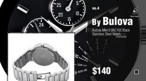 Top 10 Bulova Men's Watch [2018]: Bulova Men's Quartz Stainless Steel Dress Watch (Model: 96B256)
