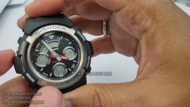 GSHOCK AW 590 SERIES : CARA SETTING GSHOCK AW 590 TERBARU (2022)