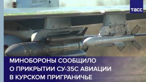 Минобороны сообщило о прикрытии Су-35С авиации в курском приграничье