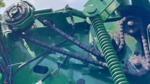 Видео работы! Пресс подборщик John Deere 590 N 2524