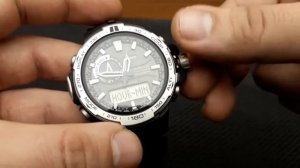 Casio Protrek PRW-6000 - Setting time and date tutorial