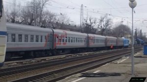 Отправление ЭП1М-493 с поездом №135 Махачкала - С-Петербург.