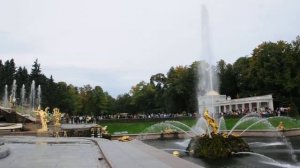 Открытие фонтанов в Петергофе