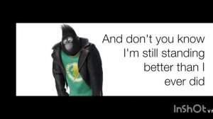 Sing film song" Im still standing" by Taron Egerton as Johnny lyrics
