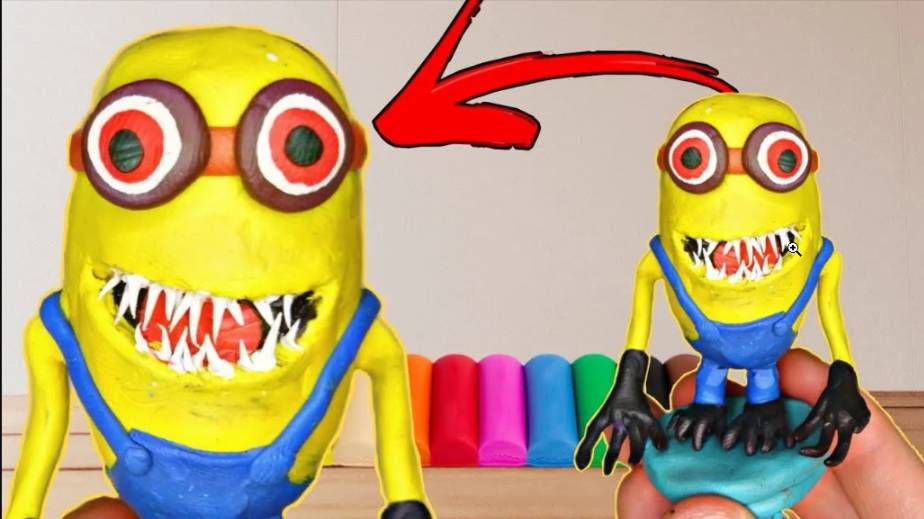 Лепка Страшного Миньона ЗЛАЯ форма | Minions.exe | Лепим фигурки из пластилина с Пластилинка