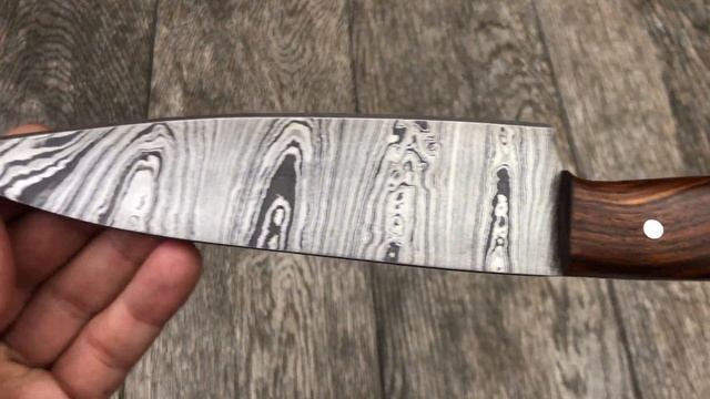 ASH K96 Damascus Steel Custom Handmade Kitchen Chef knife 12"