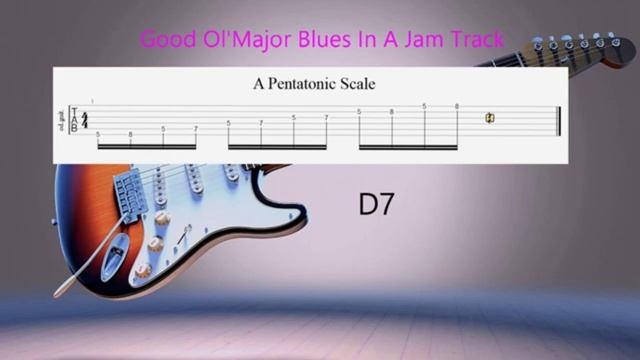 Good Time Blues Backing Track in  A