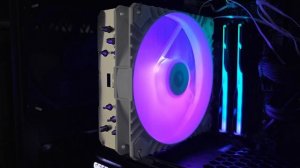 Работа ARGB подсветки вентилятора ID Cooling WF 14025 XT ARGB