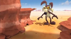 Wile E Coyote And The Road Runner In "Fee Fi Fo Dumb"