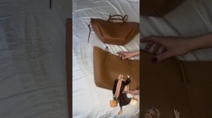 Распаковка сумки Polene Cyme Camel