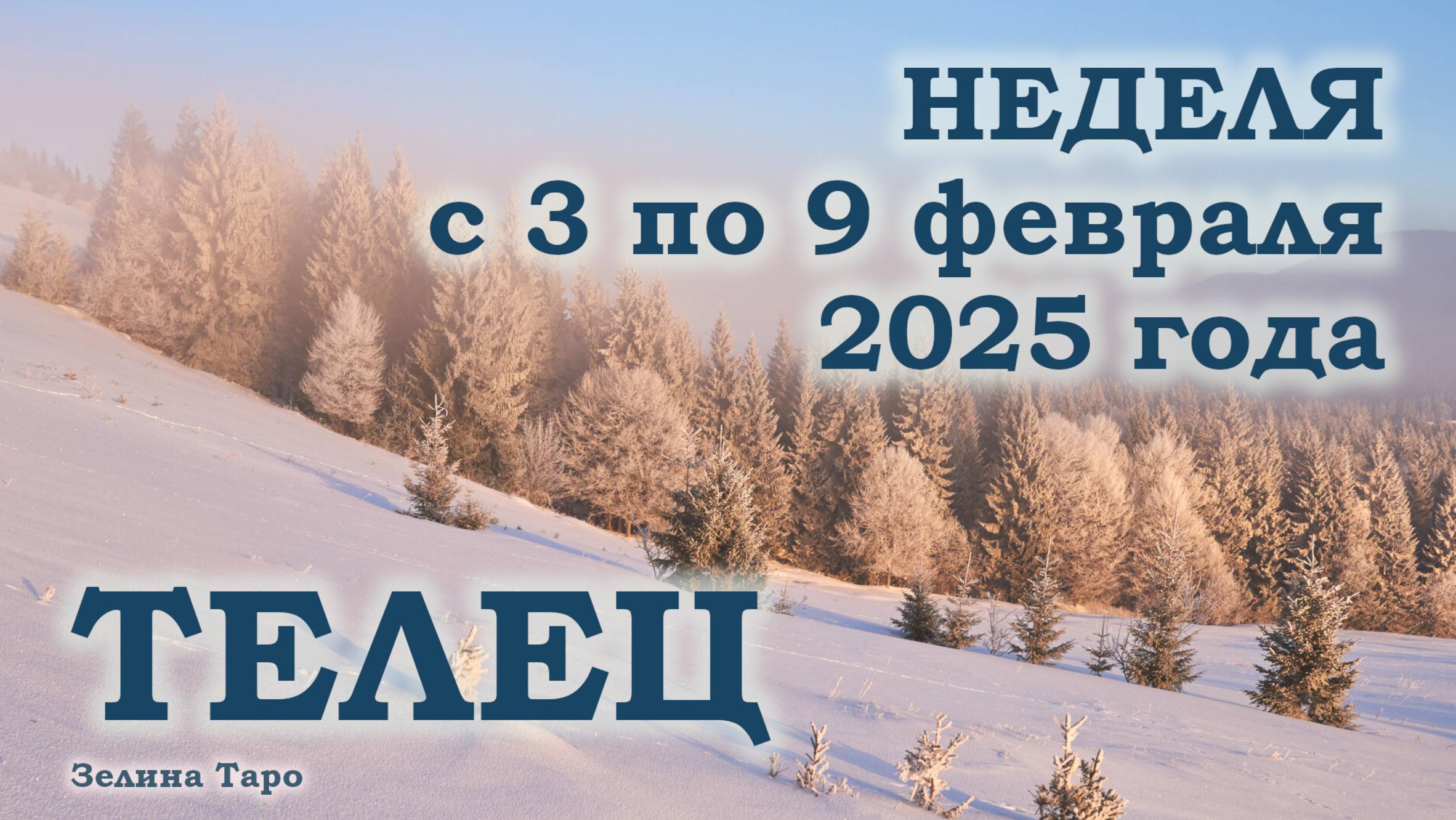 ТЕЛЕЦ | ТАРО прогноз на неделю с 3 по 9 февраля 2025 года