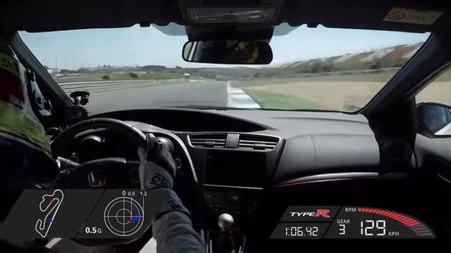 Honda Civic Type R sets new benchmark time at Estoril with WTCC safety car driver  AutoMotoTV