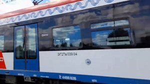 ЭГ2Тв-039 МЦД-2 отправляется на Москву со ст. Подольск. 22.05.2021